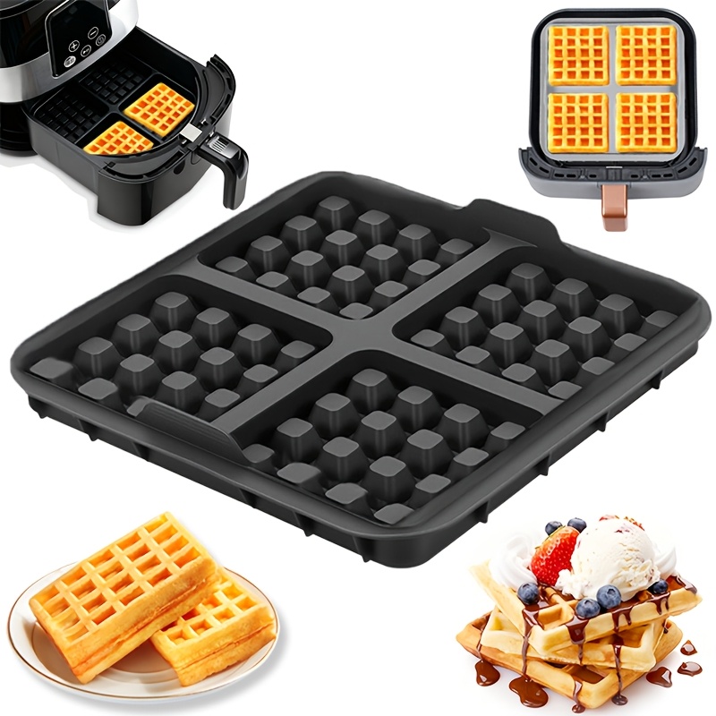 Kitchen And Baking Equipment - Square Waffle Mold, Non-Stick Baking Pan