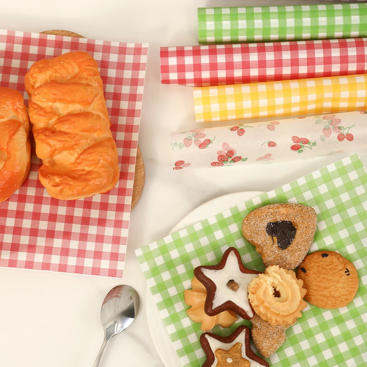 Kitchen Baking Paper - 50Pcs Oilproof Wrapping Paper for Bread