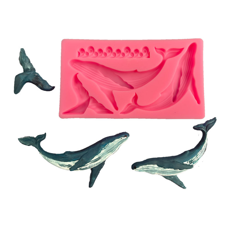 Kitchen Baking Supplies - DIY Whale Silicone Mold Ocean Series