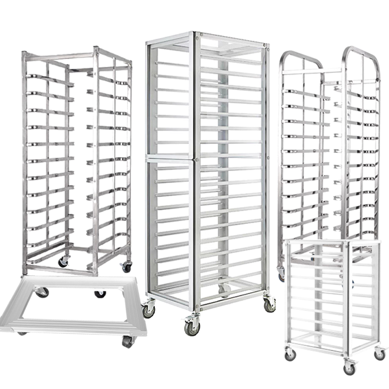 Kitchen Baking Trolley - Hot-selling commercial aluminum baking tray trolley