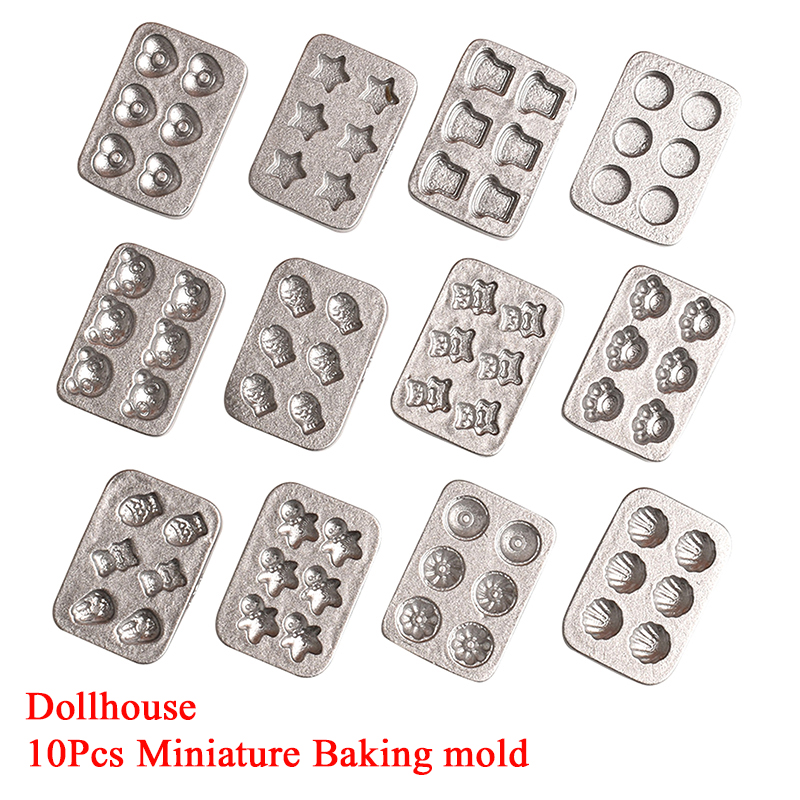 Kitchen Baking - 10pcs Doll House Miniature Mini Cake