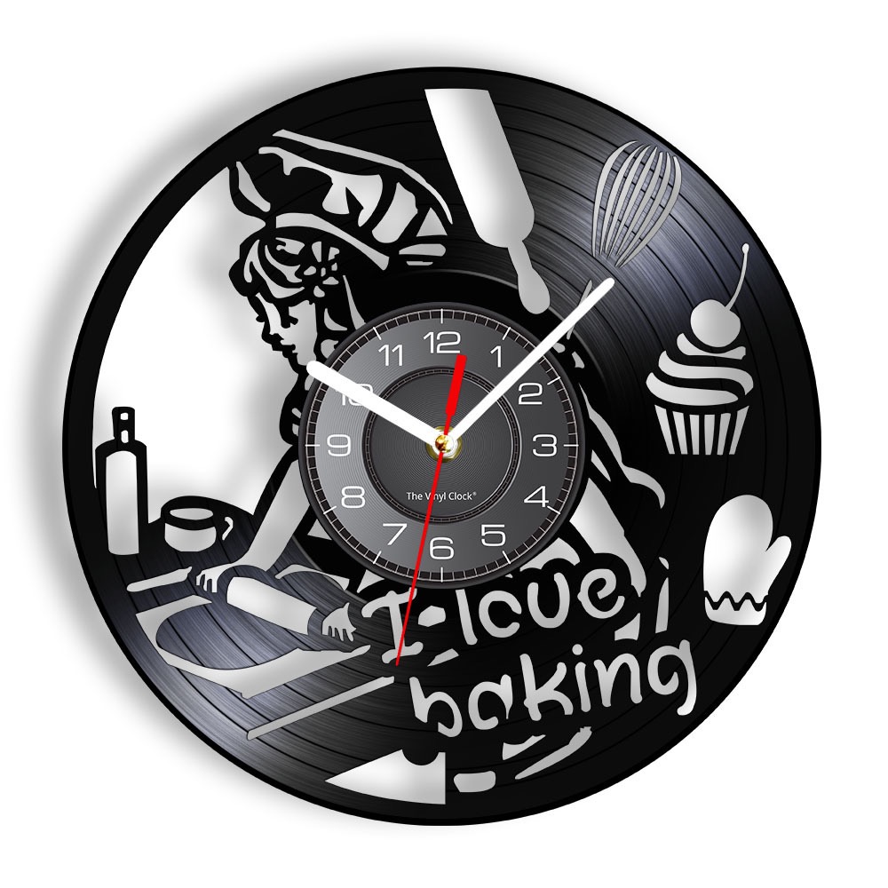 Kitchen And Baking Life - Baking Vinyl Record Wall Clock I