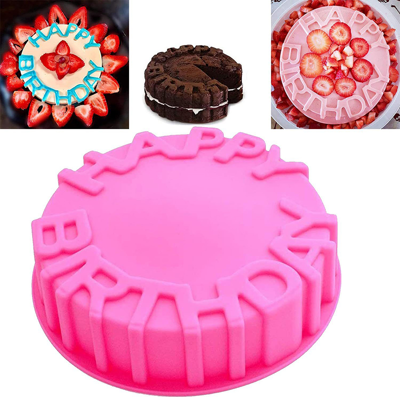 Kitchen And Baking Equipment - Happy Birthday Baking Pan Round Mousse