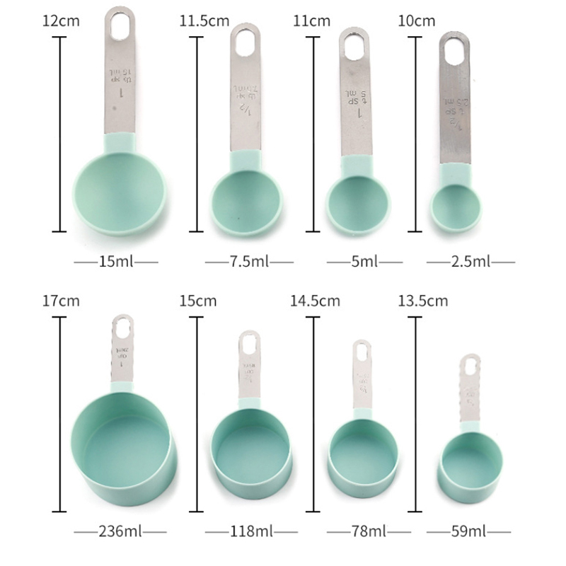 8PCS Measuring Cups Spoons Set - огляд і ціна Kitchen Baking Utensil Set