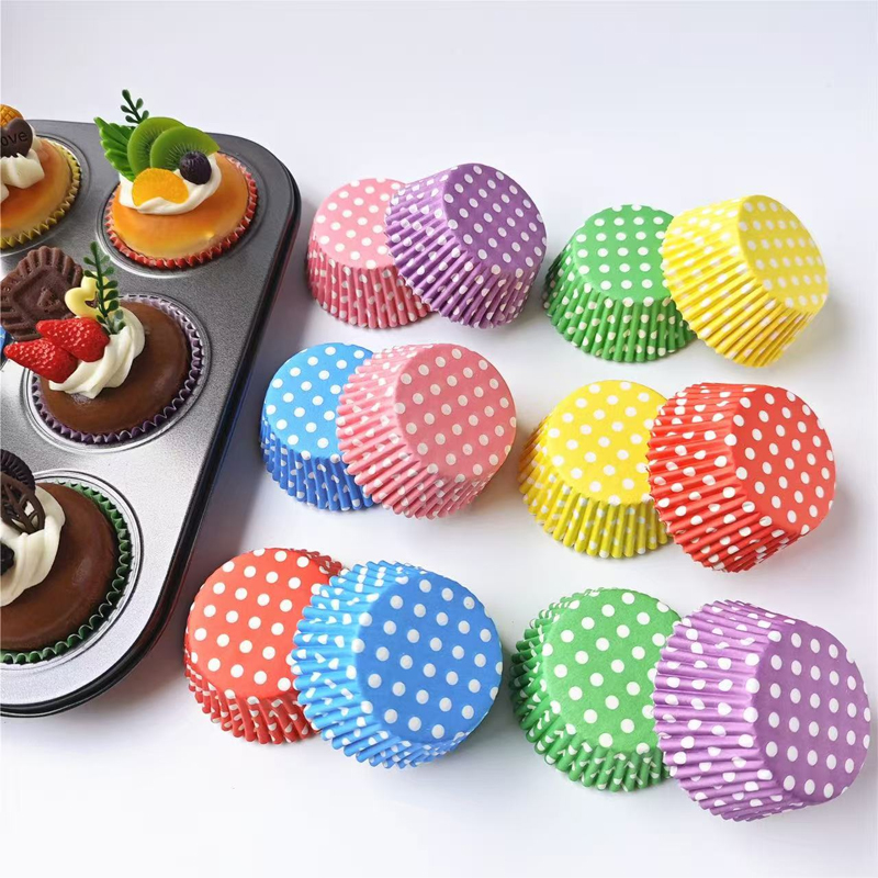 100Pcs Polka Dot Cake Paper Li - огляд і ціна Kitchen Baking Paper