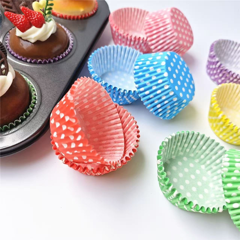 100Pcs Polka Dot Cake Paper Li - огляд і ціна Kitchen Baking Paper