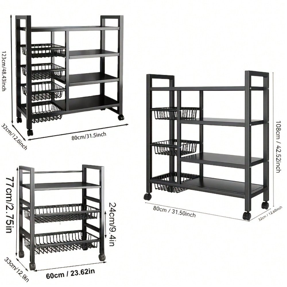 Movable Kitchen Storage Rack W - огляд і ціна Kitchen Baking Island