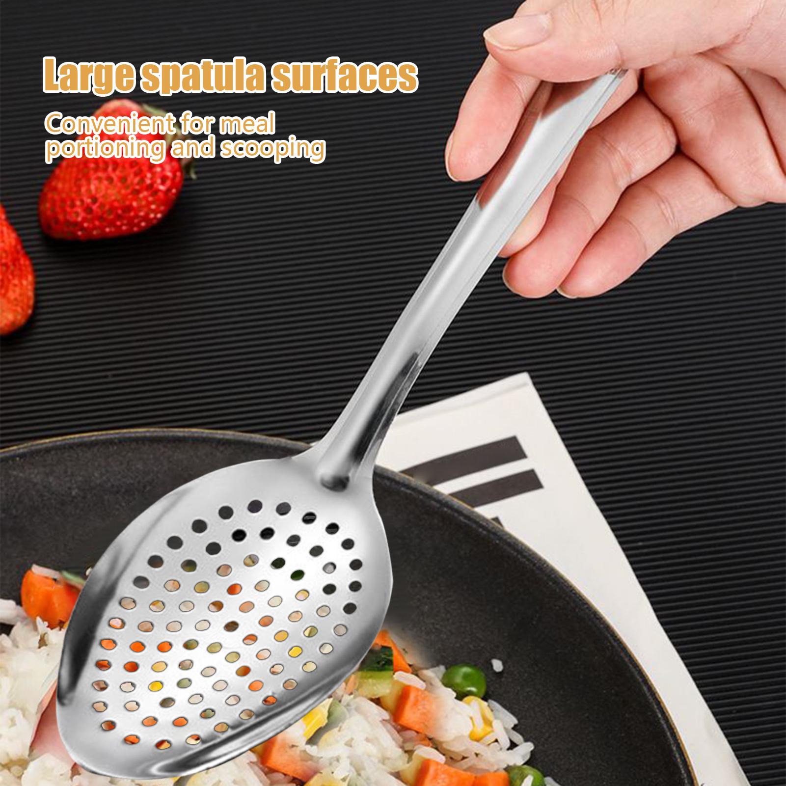 Stainless Steel Slotted Spoon  - огляд і ціна Offset Spatula Set