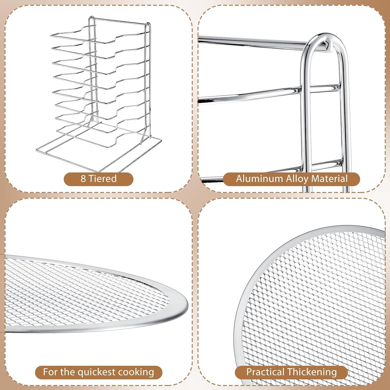 Pizza Rack 8 Tiered Stand With - огляд і ціна Kitchen And Baking Equipment