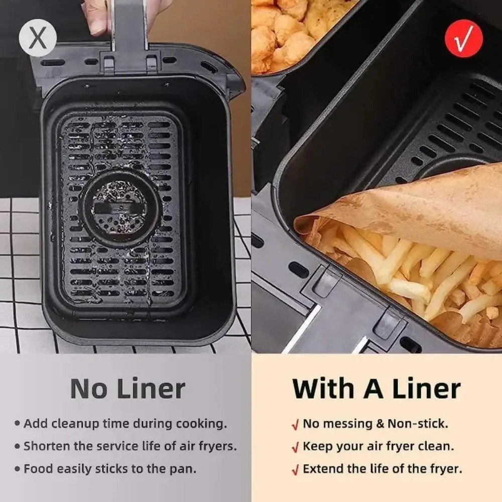 50/100pcs Disposable Air Fryer - огляд і ціна Kitchen Baking Paper