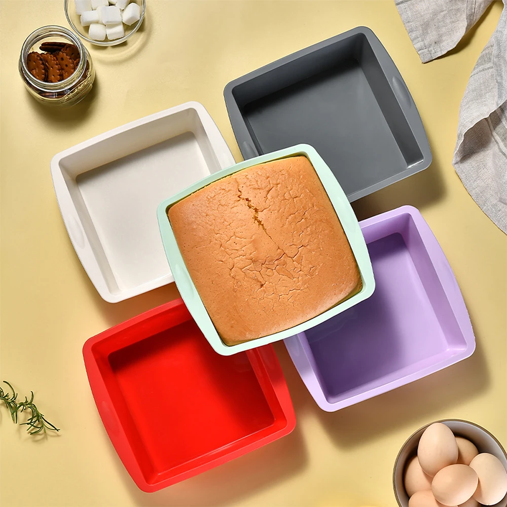 1/4Pcs Silicone Square Cake Mo - огляд і ціна Kitchen And Baking Equipment