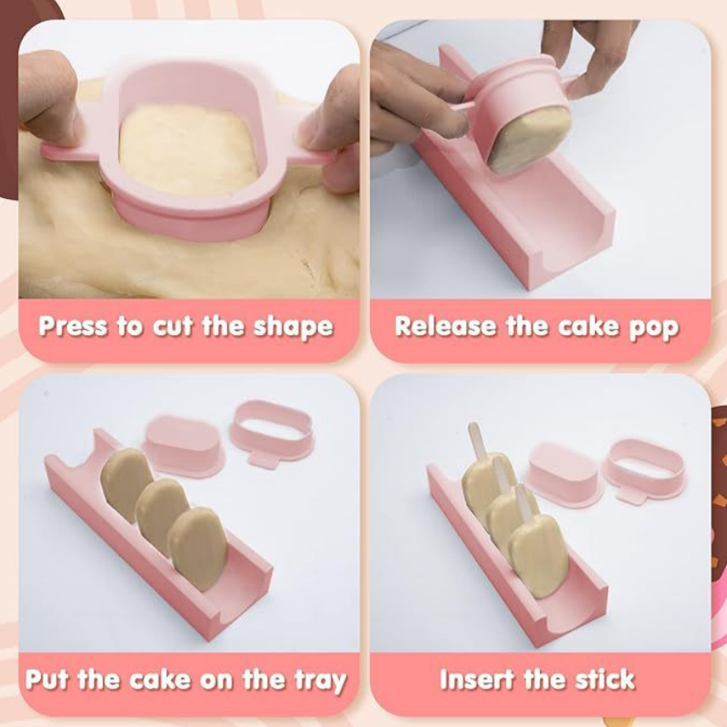 Cake Pop Mold Set with Tray No - огляд і ціна Kitchen Baking Supplies