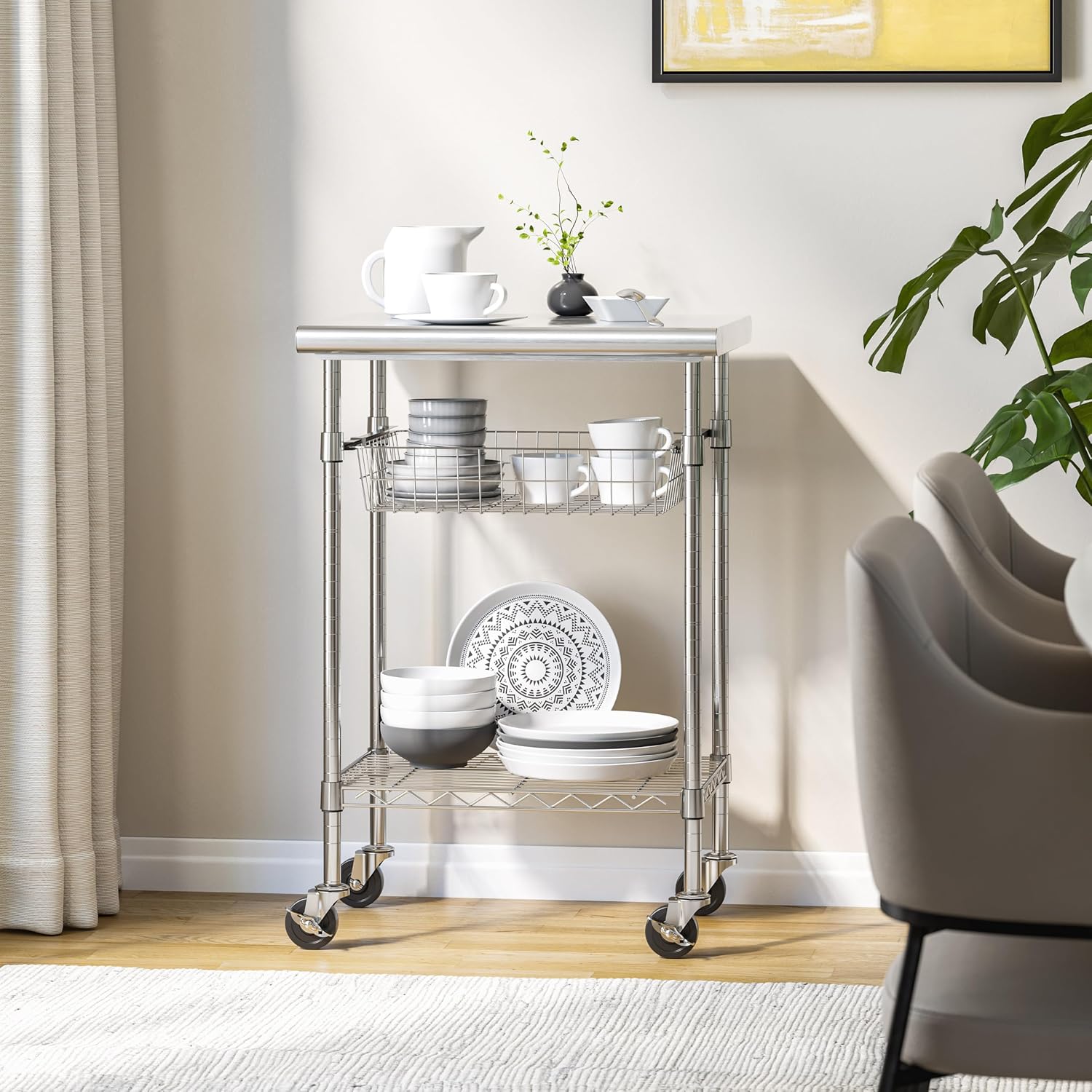 Stainless Steel Commercial Pre - огляд і ціна Kitchen Baking Island