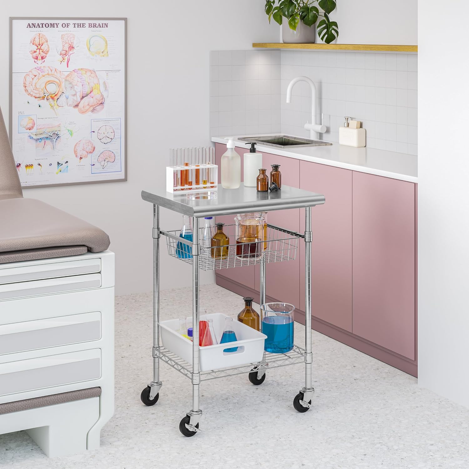 Stainless Steel Commercial Pre - огляд і ціна Kitchen Baking Island