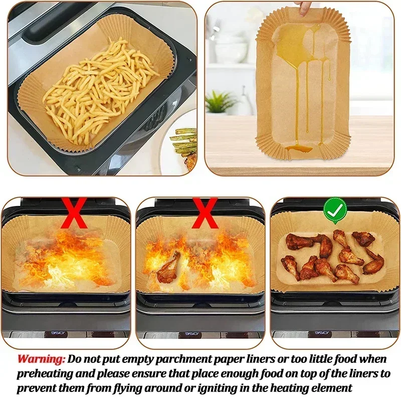Disposable Air Fryer Paper Non - огляд і ціна Kitchen Baking Paper