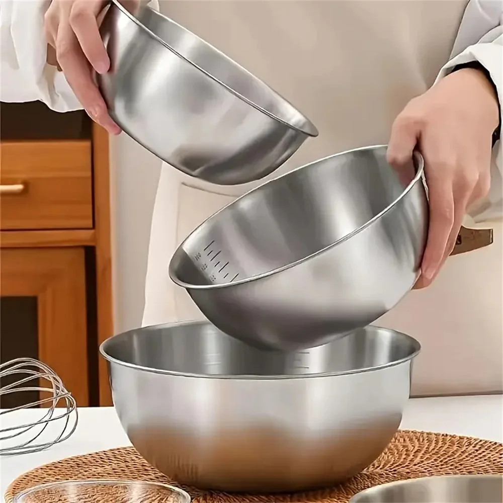 1-3 Stainless Steel Bowl Set W - огляд і ціна Kitchen Baking Scale