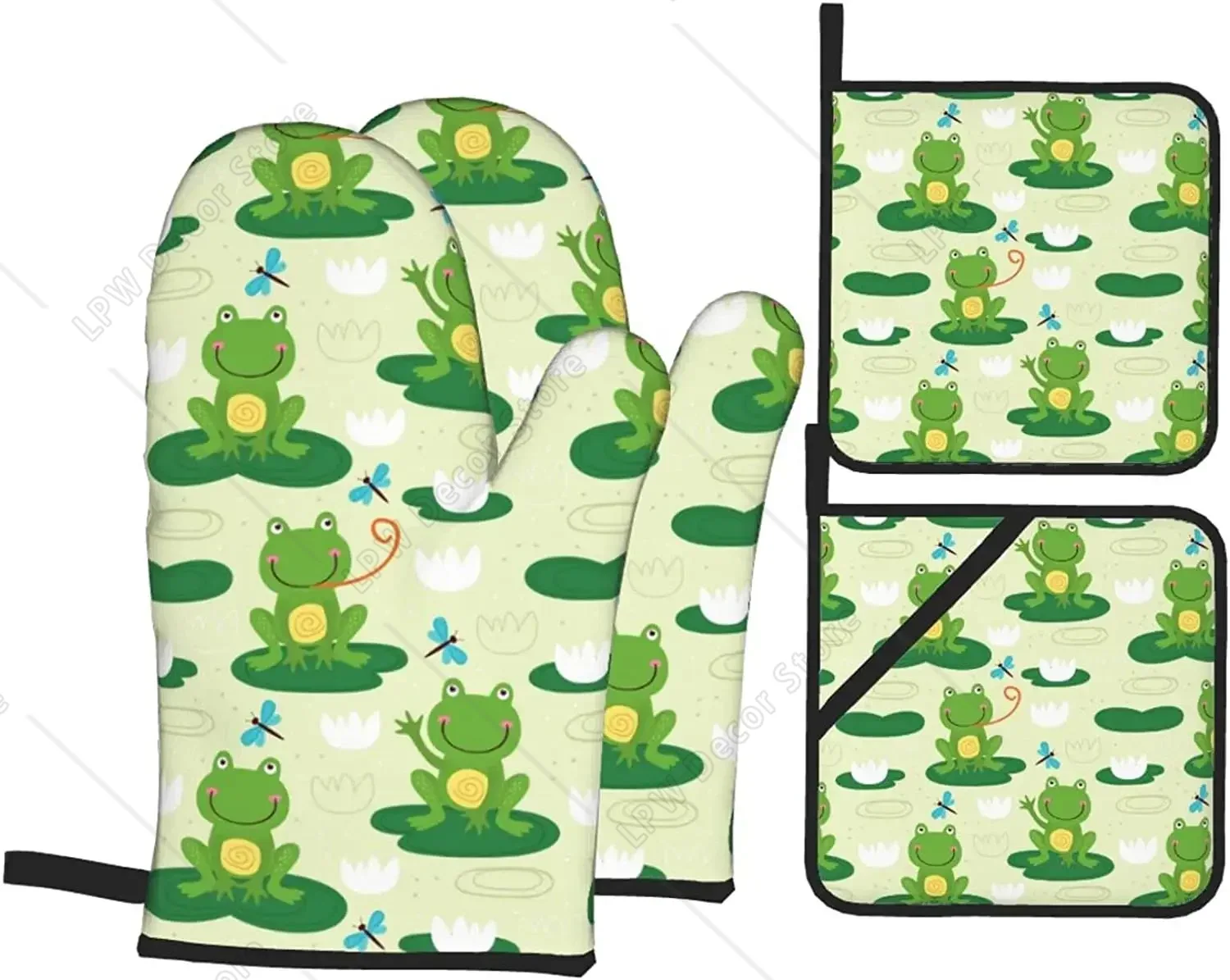 Cute Frog Funny Oven Mitts and - огляд і ціна Kitchen Baking Counter