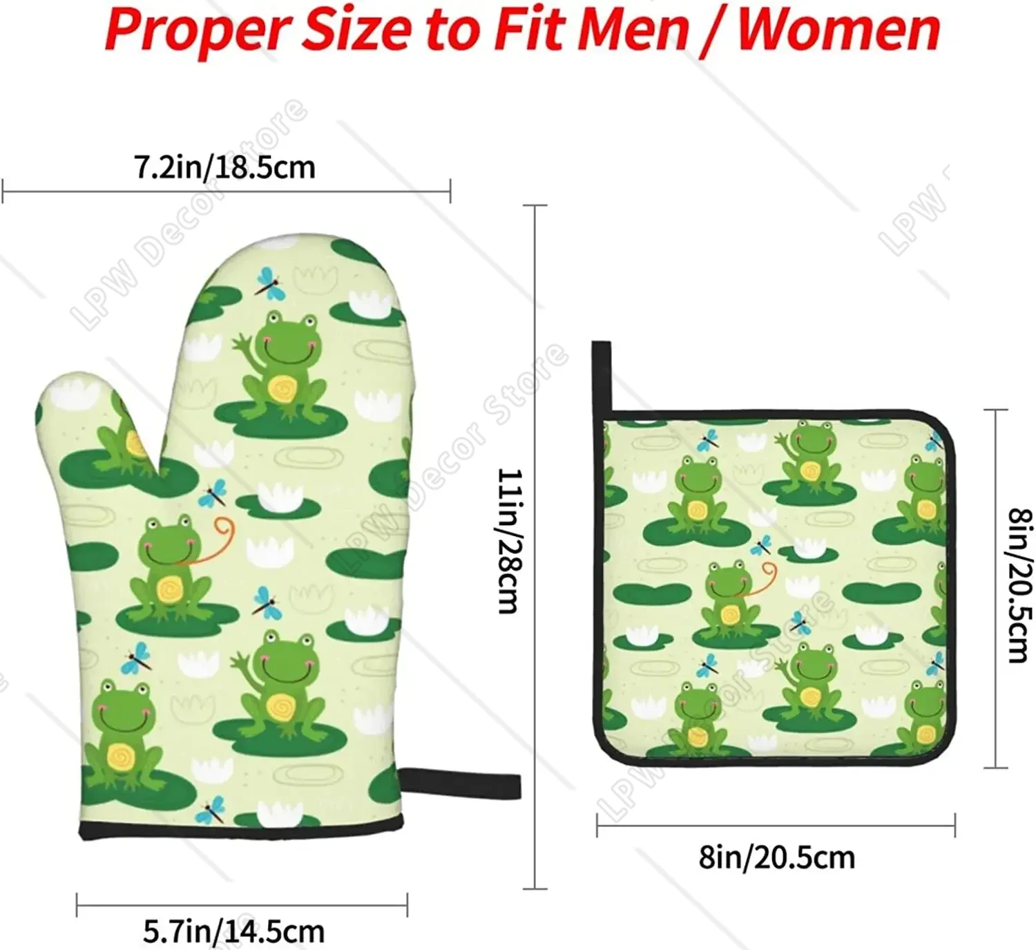 Cute Frog Funny Oven Mitts and - огляд і ціна Kitchen Baking Counter