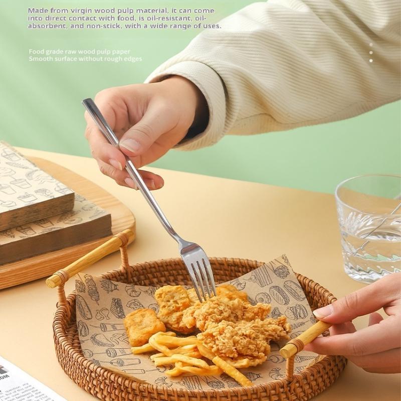 100pcs Oil-Proof Baking Food W - огляд і ціна Kitchen Baking Paper