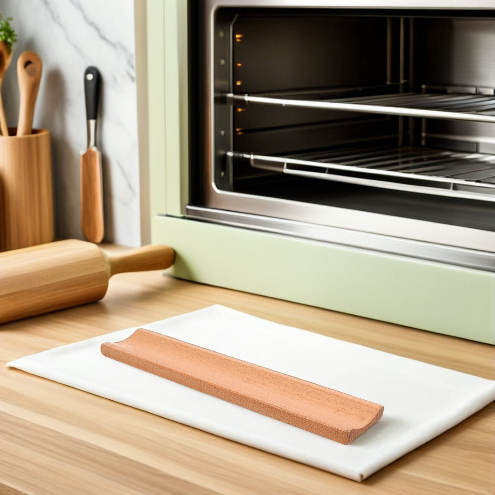 Wood Rolling Pin Display Rack  - огляд і ціна Kitchen Baking Counter