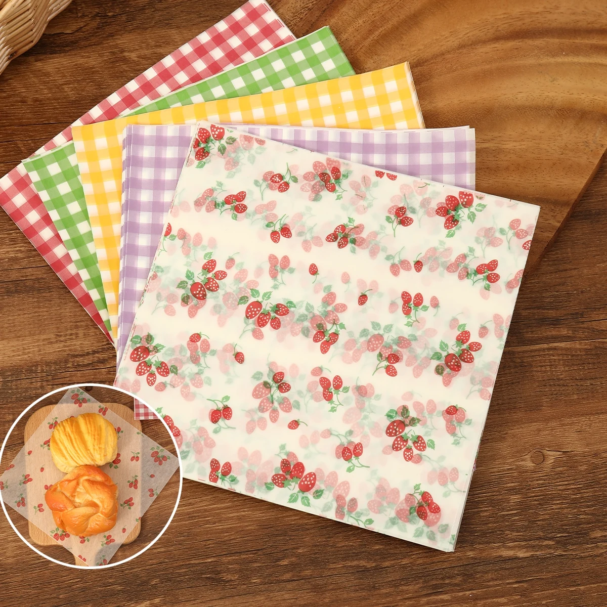 50Pcs Oilproof Wrapping Paper  - огляд і ціна Kitchen Baking Paper