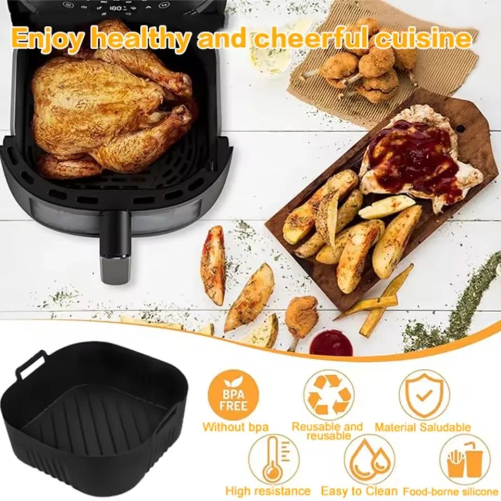 Silicone Air Fryer Mold Oil Fi - огляд і ціна Kitchen And Baking Equipment