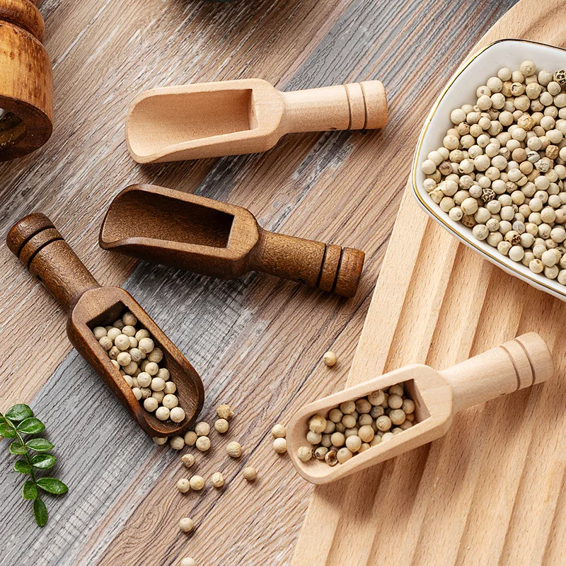 2/5PCS Wooden Coffee Scoop Set - огляд і ціна Kitchen Baking Utensil Set