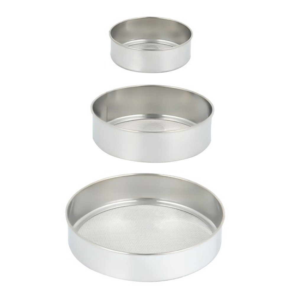 3Pcs Stainless Steel Flour Sif - огляд і ціна Kitchen Baking Utensil Set