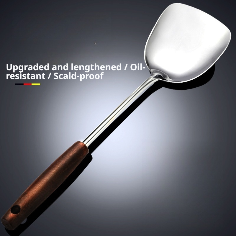 Stainless Steel Wooden Handled - огляд і ціна Offset Spatula Set