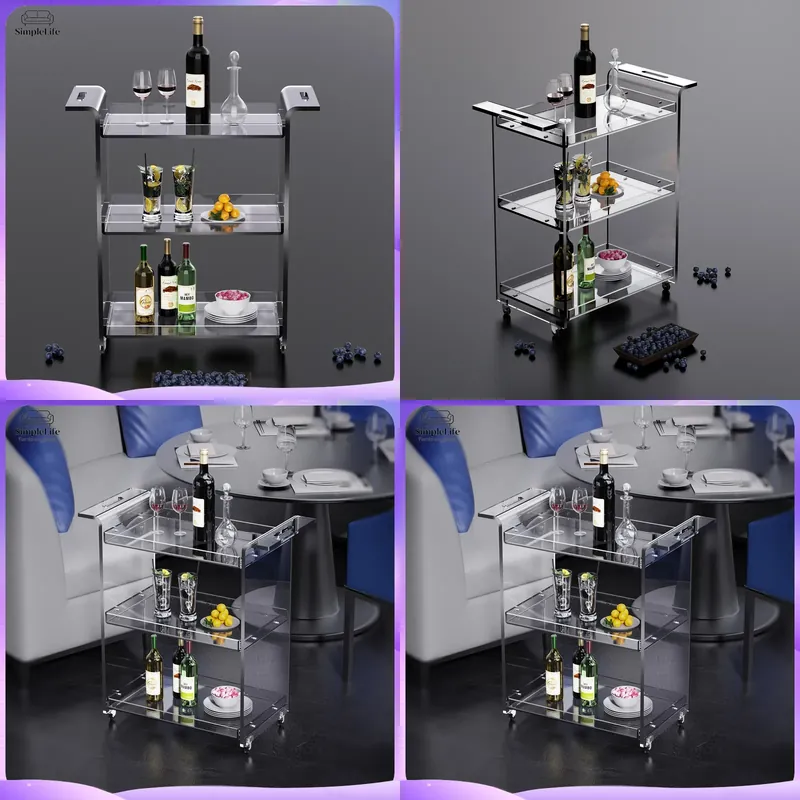 Modern 3-Tier Kitchen Cart wit - огляд і ціна Kitchen Baking Trolley