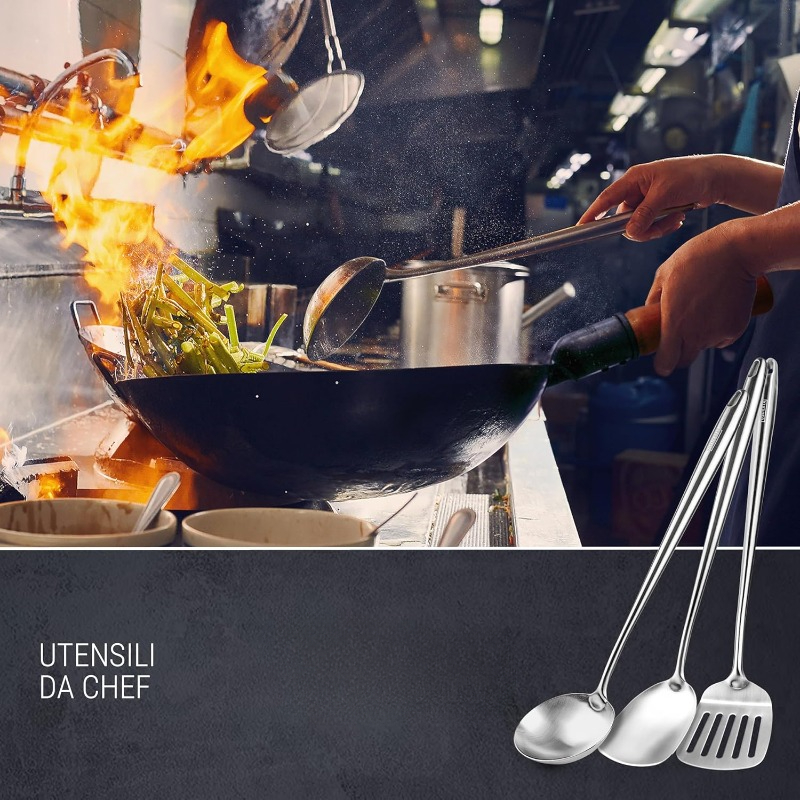 Wok Spatula and Ladle, Skimmer - огляд і ціна Offset Spatula Set