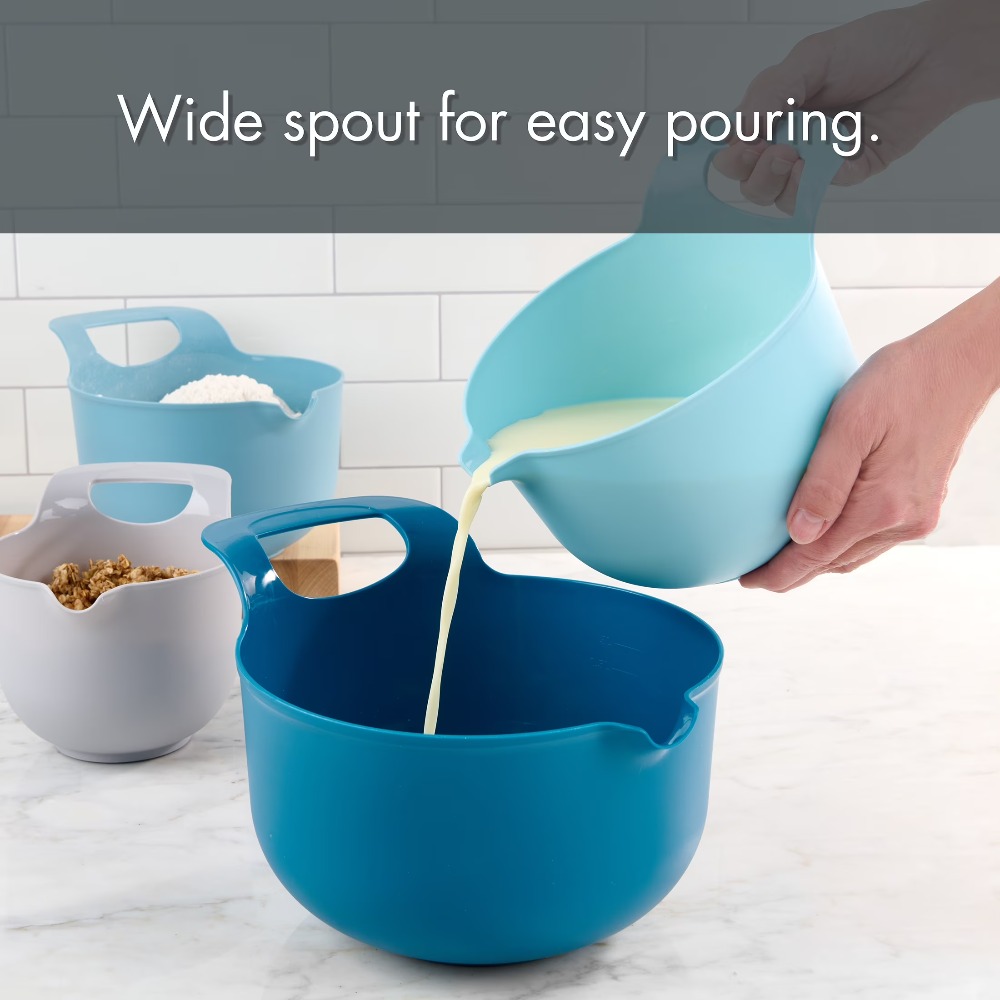 Nesting Plastic Mixing Bowls S - огляд і ціна Kitchen Baking Utensil Set