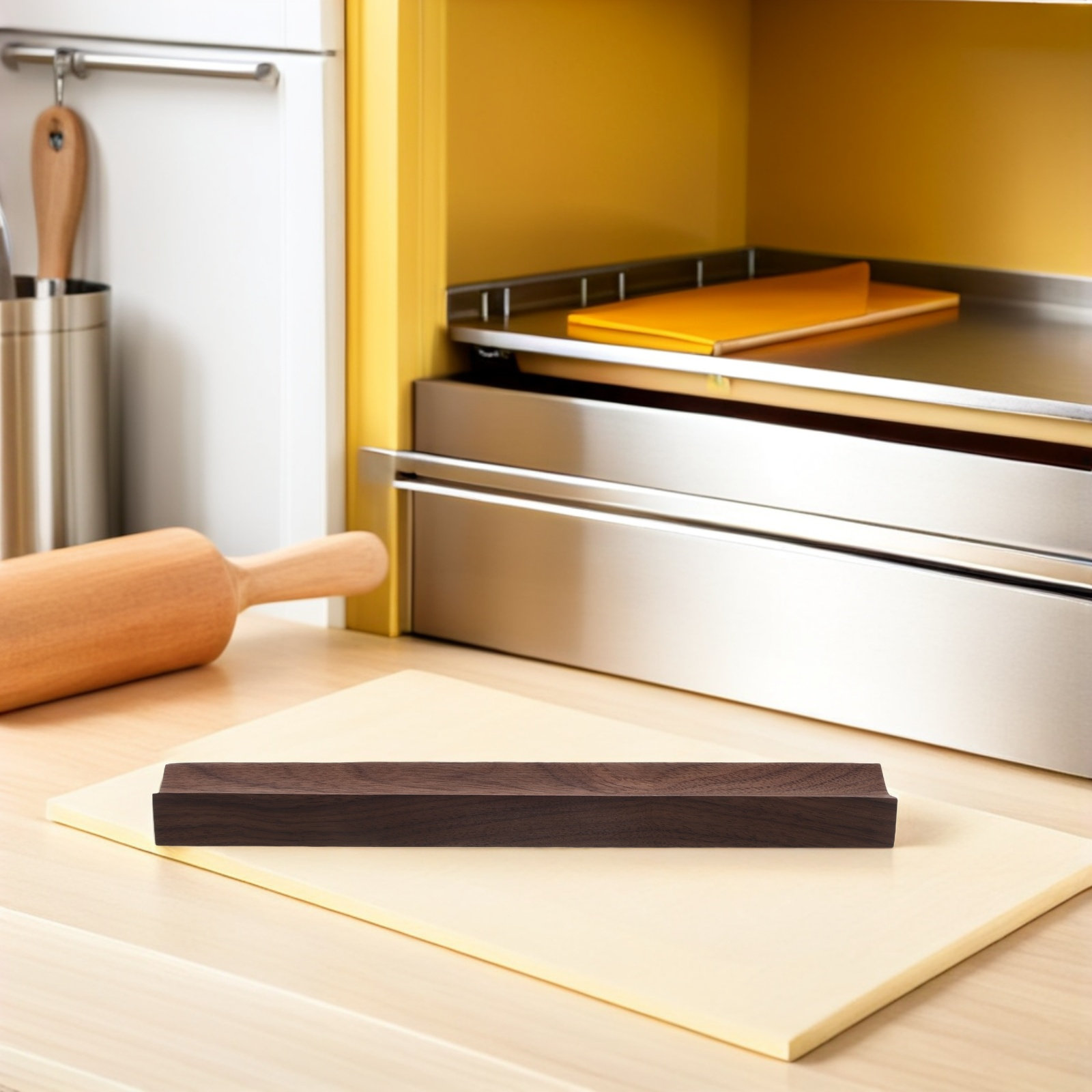 Wooden Rolling Pin Holder Coun - огляд і ціна Kitchen Baking Counter