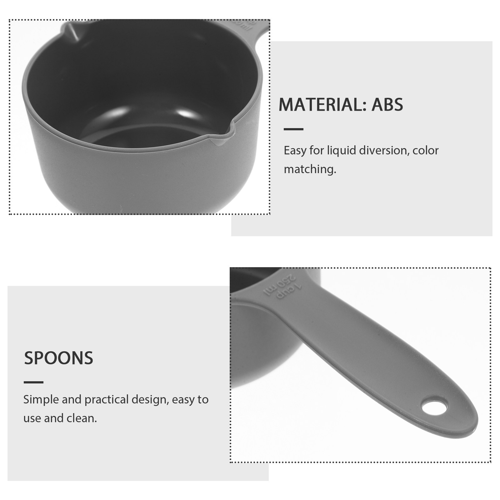 5Pcs Measuring Spoon Set Plast - огляд і ціна Kitchen Baking Soda