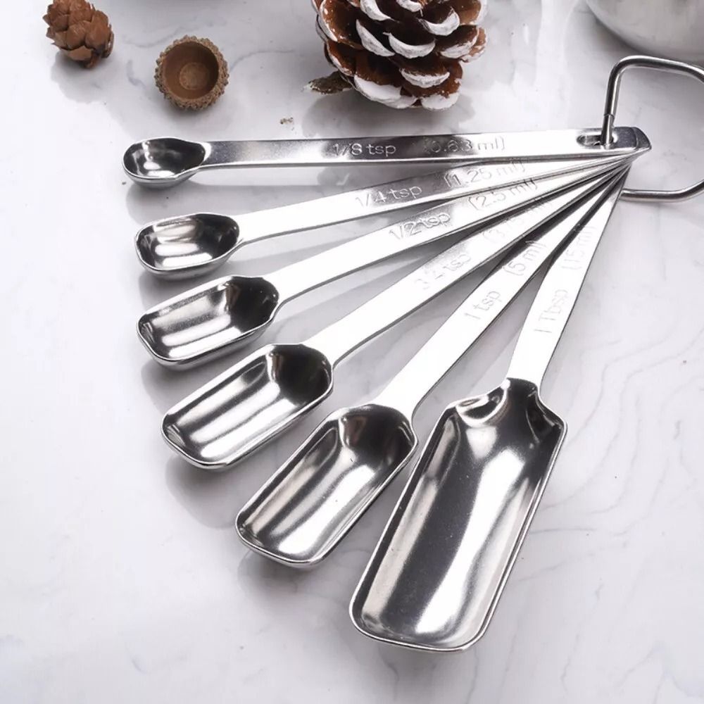 6Pcs Stainless Steel Measuring - огляд і ціна Kitchen Baking Scale