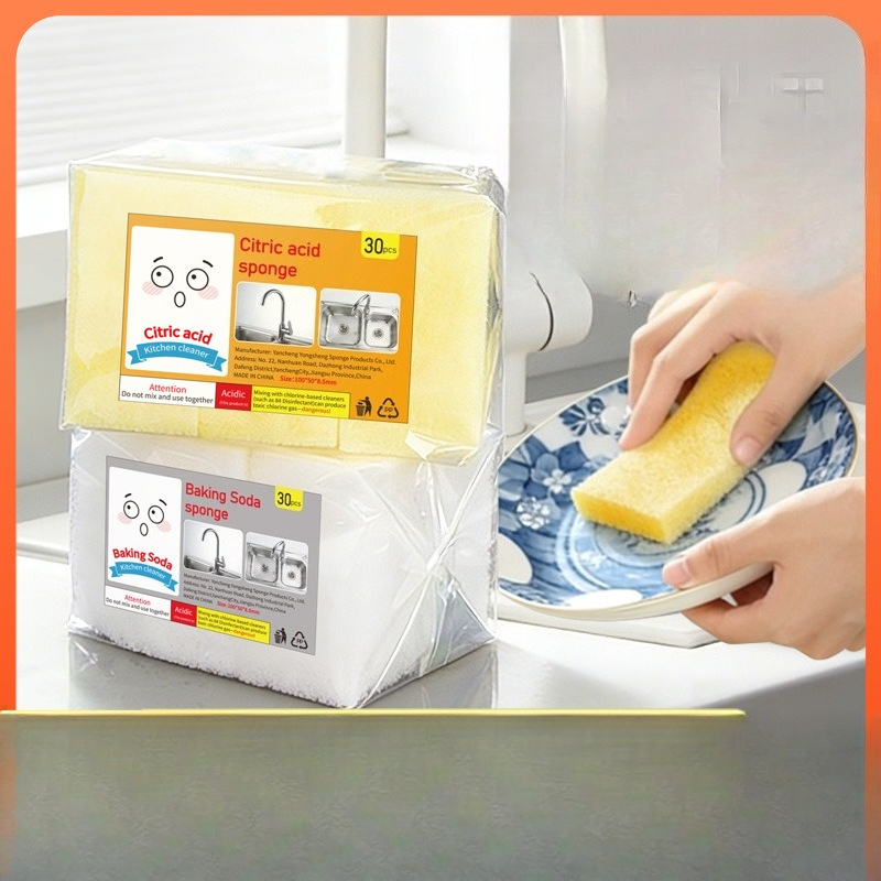 Dish Sponge Scouring Wipes Mul - огляд і ціна Kitchen Baking Soda