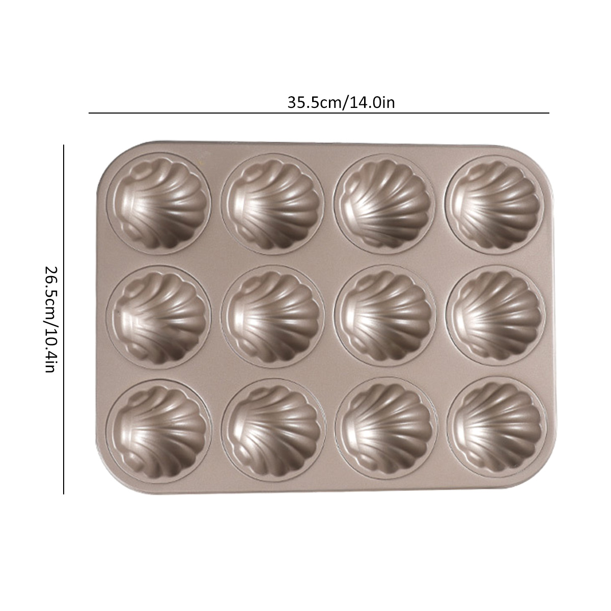 Madeleine Mold Shell Shape Bak - огляд і ціна Kitchen And Baking Equipment